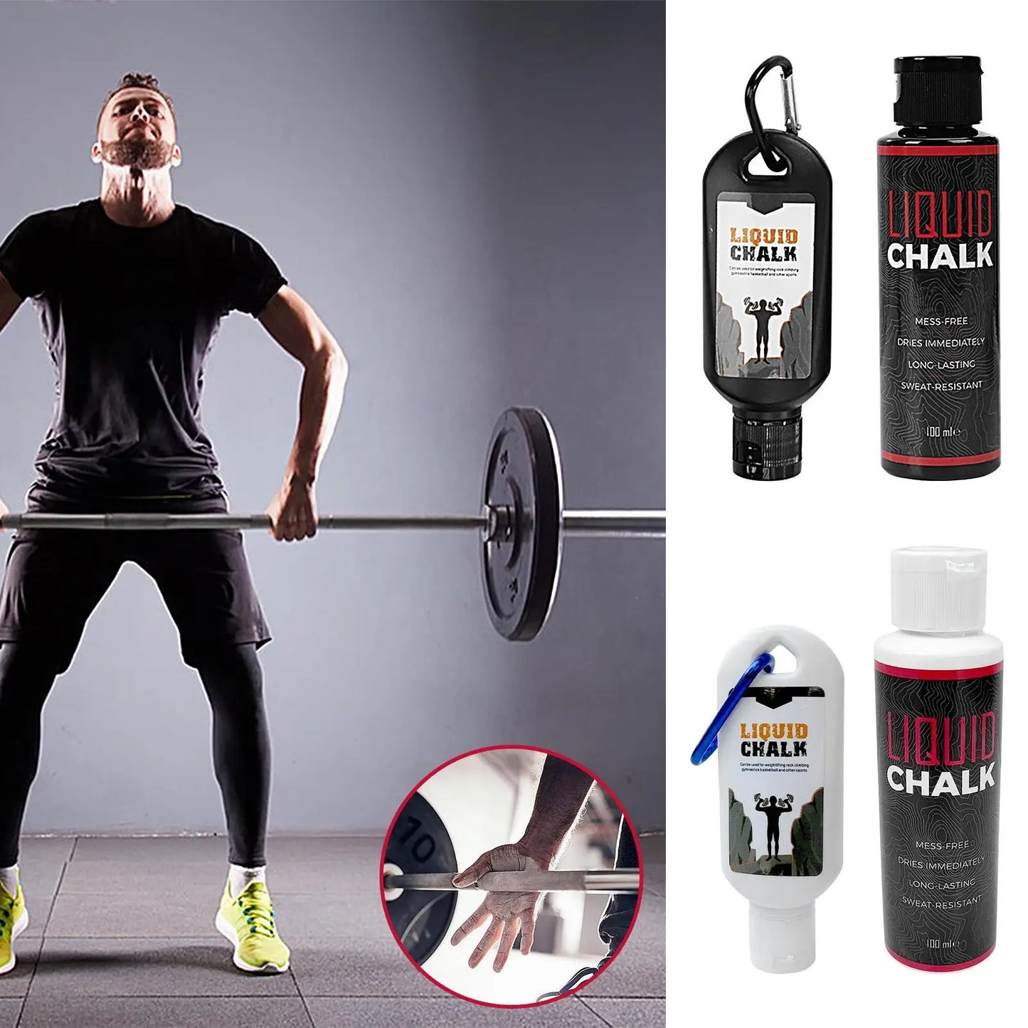 Liquid Chalk Grip – Magnesium Powder for Gym, Lifting & Climbing