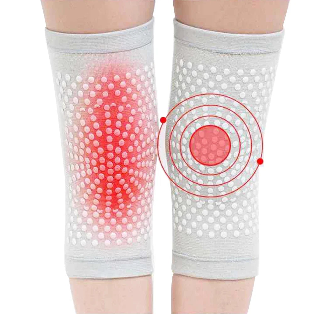 2PCS New Self Heating Knee Braces Sleeve Tourmaline Knee Support Far Infrared Keep Warm Knee Pads Peaceful Pleasures Health and Wellness