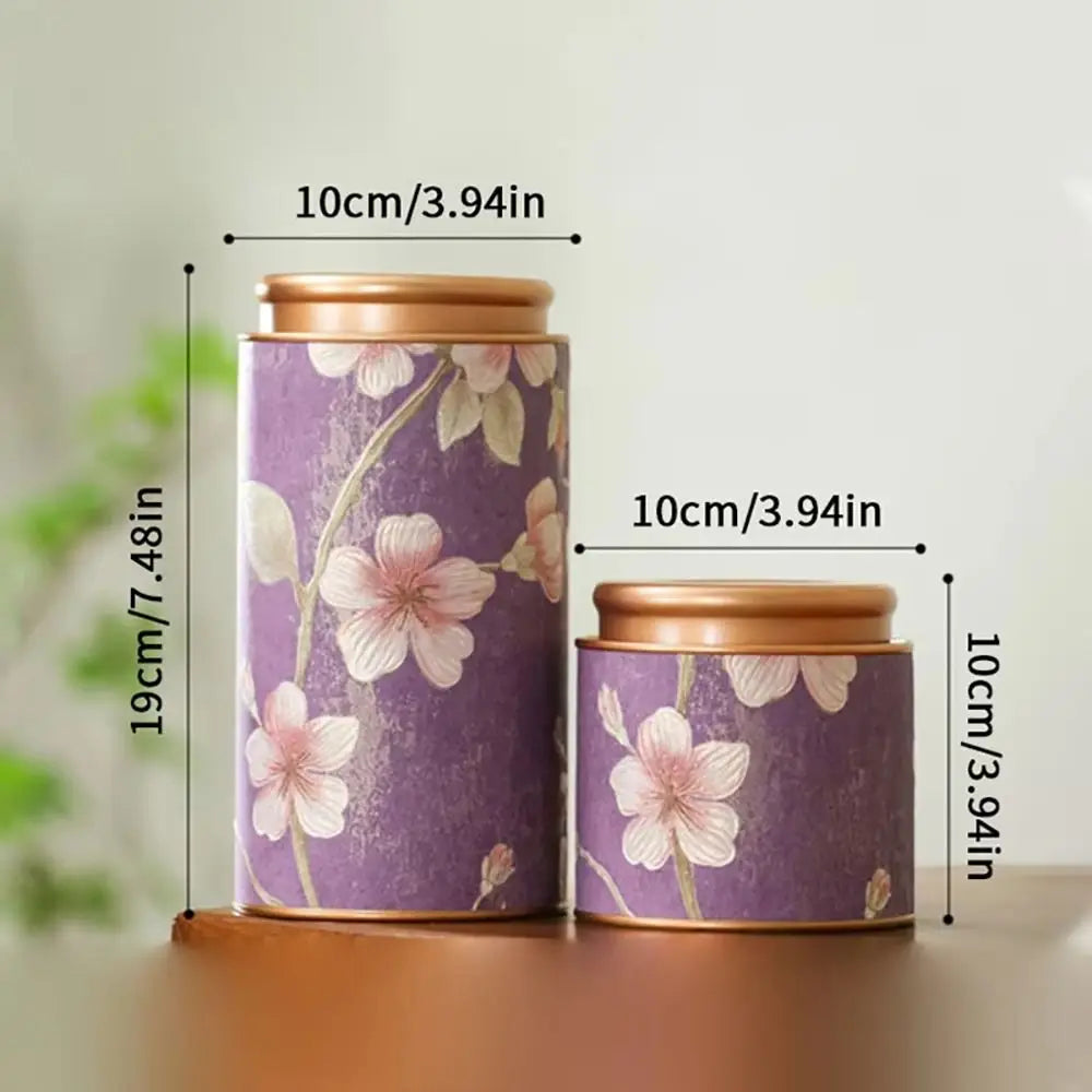 Airtight Tinplate Tea Storage Can – Food Grade Sealed Jar