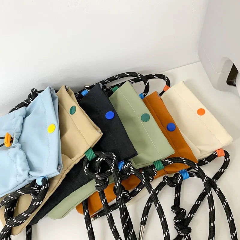 Mini Nylon Crossbody Bag – Phone Wallet Shoulder Purse