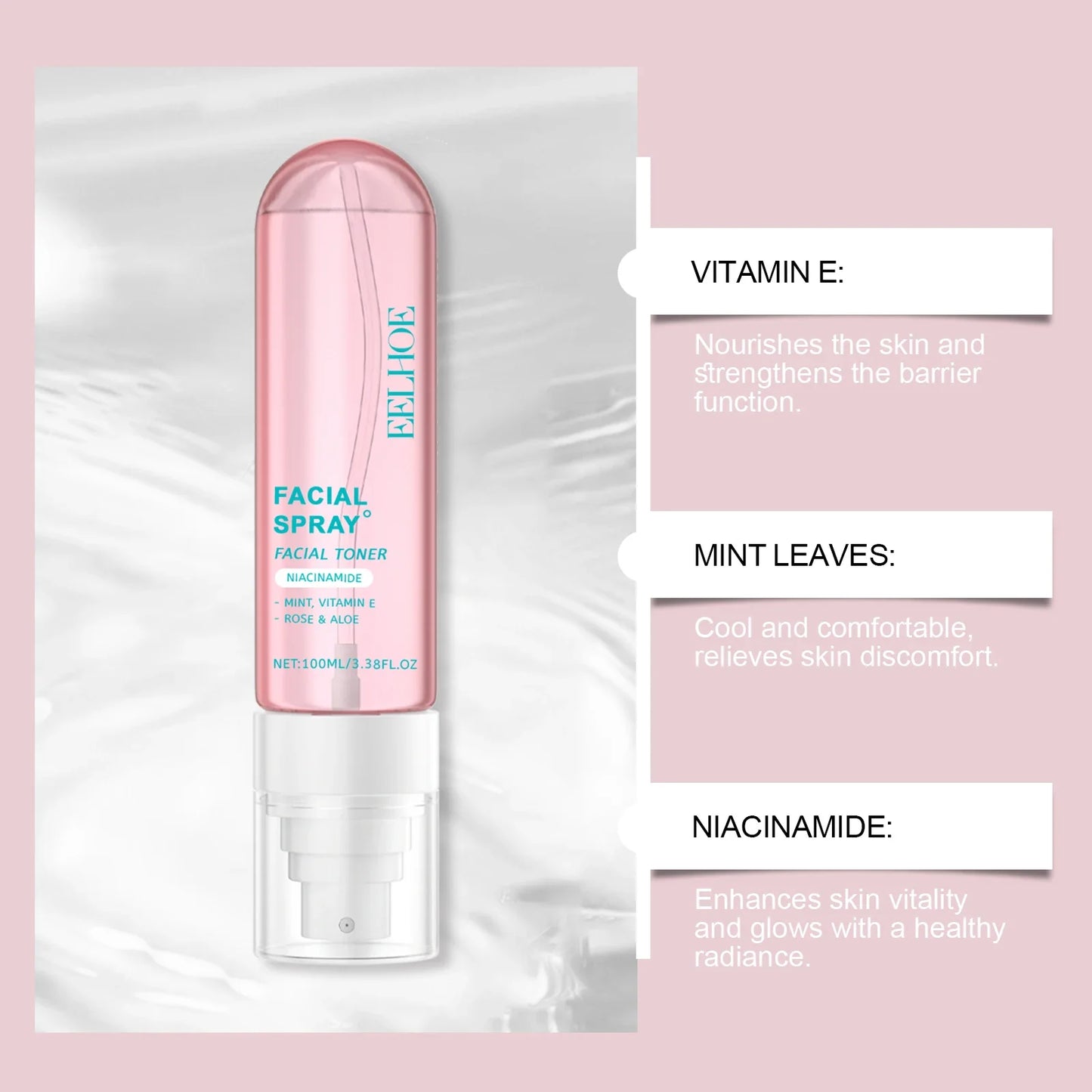 Eelhoe Niacinamide Toner Spray – Brighten & Hydrate Skin 100ml