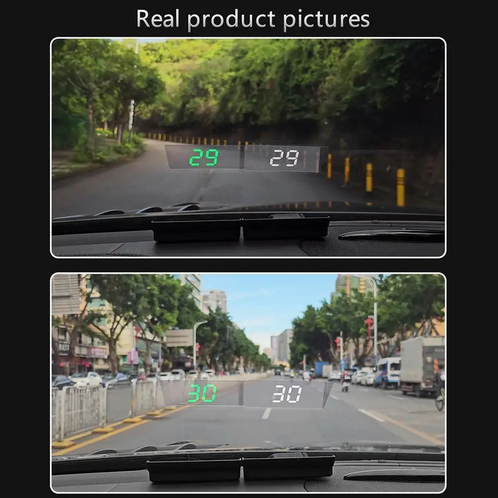 Car mounted head up display HUD Windshield KMH Digital Electronic Speedometer GPS System Projector Interior Trim Accesorios Peaceful Pleasures Health and Wellness