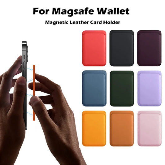 MagSafe Leather Wallet Case Card Holder Stand – iPhone 15/14/13 Magnetic Wallet Phone Case Peaceful Pleasures Health and Wellness