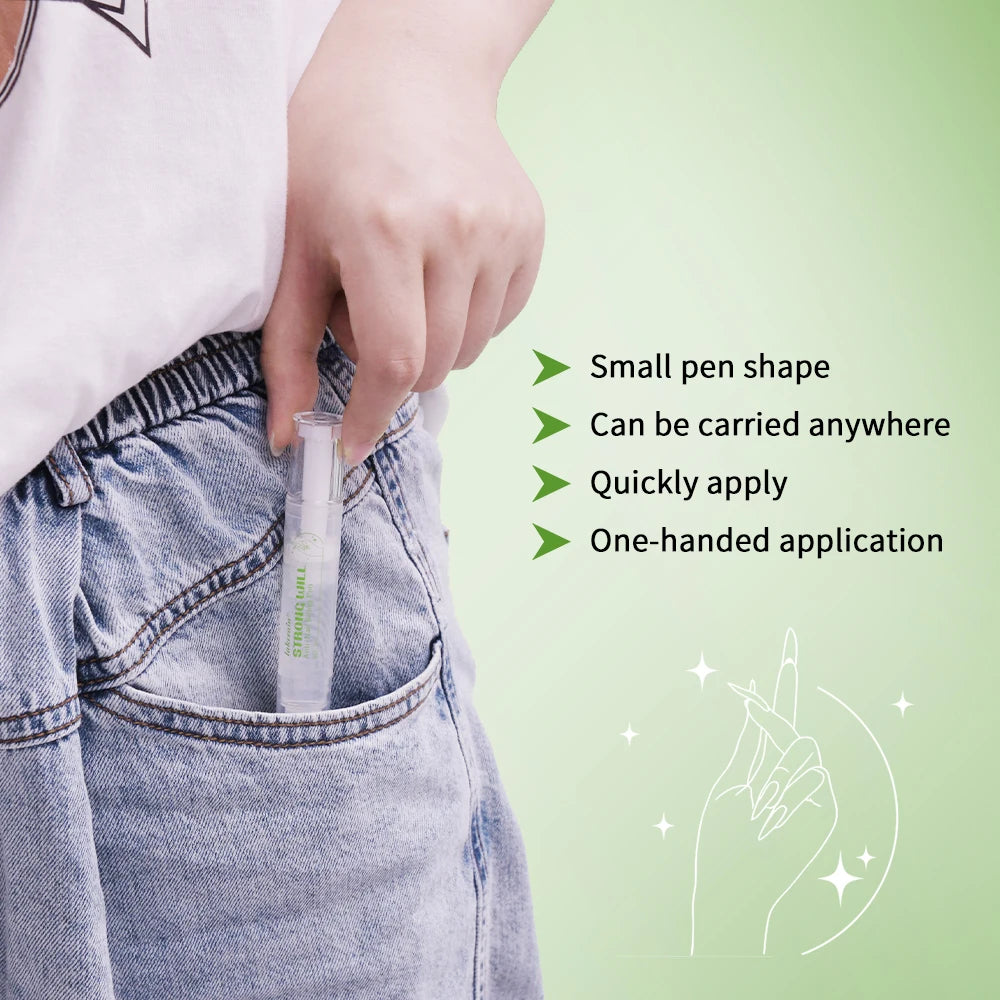 Strong Will Anti-Nail Biting Click Pen Stop Nail Biting Care Nails Improve Nail Biting Behavior Strong Bitter Aquamarine Pen Peaceful Pleasures Health and Wellness