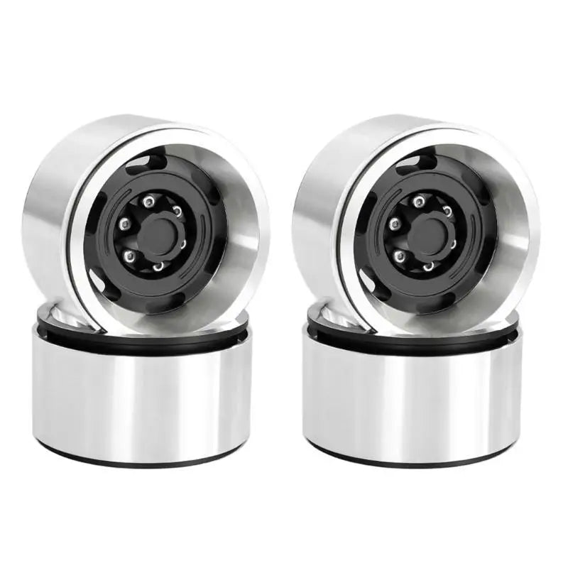 1.9" Metal Beadlock Wheel Rims for 1/10 RC Crawler – 4 Pack