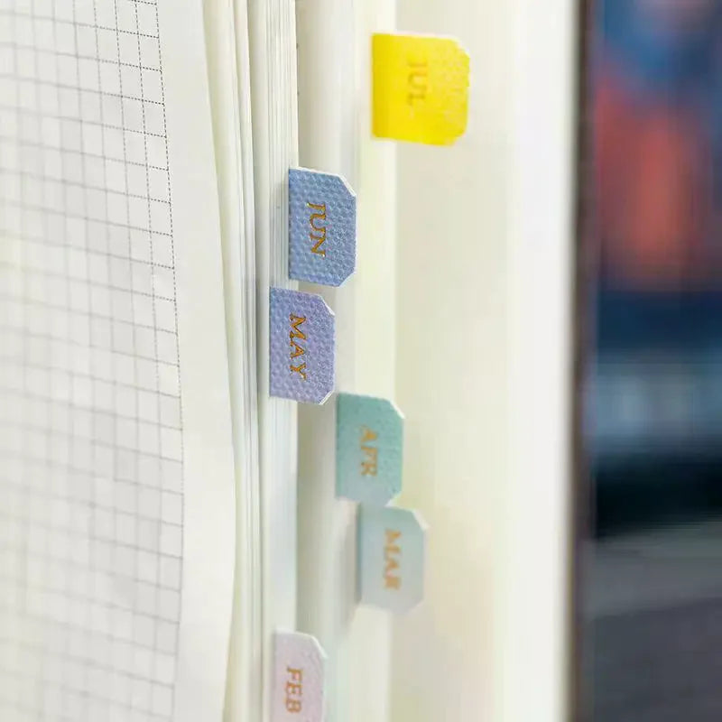 Monthly Separator Tab Stickers for Planners & Notebooks | 10/20 Sheets