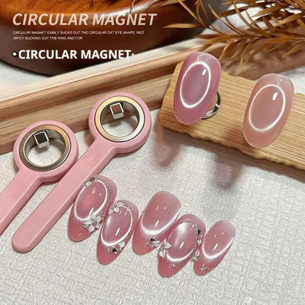 Cat Eye Nail Magnet Ring – Circle Effect Gel Polish Tool Peaceful Pleasures Health and Wellness