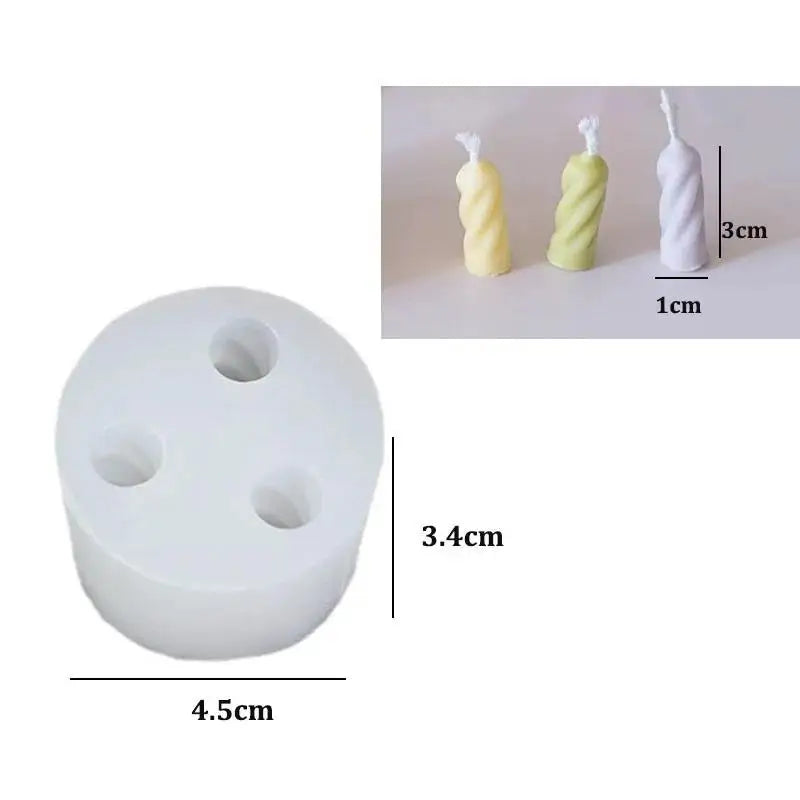 Cylindrical Pillar Candle Silicone Mold | DIY Craft Making