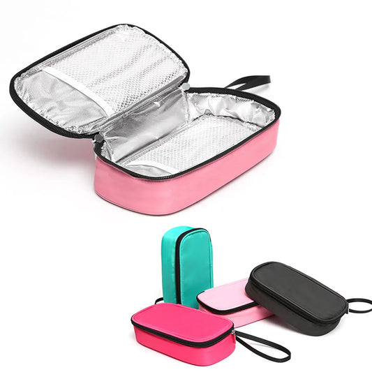 Portable First Aid Kit Insulin Cooling Bag Diabetic Pocket Pill Protector Waterproof Thermal Insulated medical Cooler No Gel Peaceful Pleasures Health and Wellness