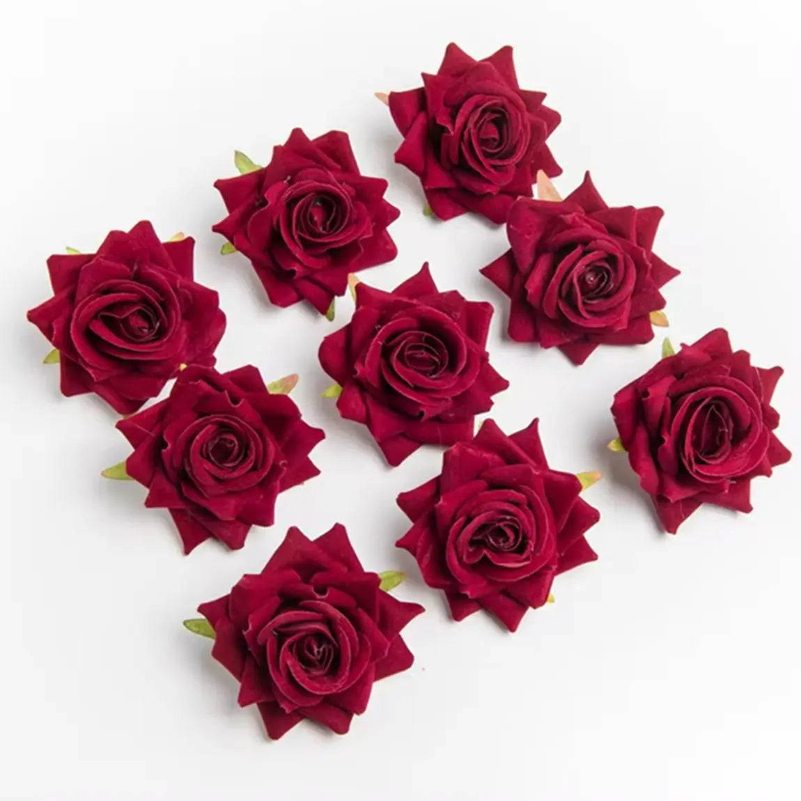 Artificial Silk Rose Flower Heads 5/10 Pcs | Wedding & Home Décor