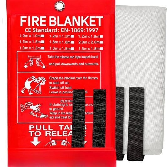 Emergency Fire Blanket Flame Retardant Flame Suppression Fiberglass House Camping for Home Kitchen Car Office Warehouse Survival Peaceful Pleasures Health and Wellness