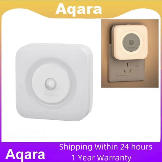 Aqara Human Body Sensor Lamp Plug-in Version LED Eye-Caring Light Dual Bedside lamp 3000K Soft Smart Sensor Night Light Peaceful Pleasures Health and Wellness