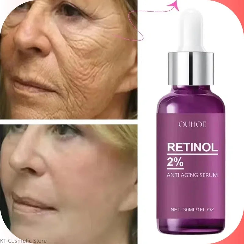 Facial Retinol Serum Whitening Moisturising Fade Fine Lines Anti Wrinkle Anti Ageing Rejuvenate Your Face Korean Cosmetics 30ml Peaceful Pleasures Health and Wellness 1pc-30ml