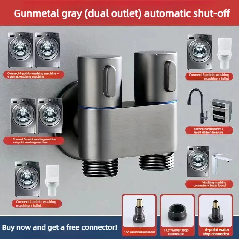 DN15/DN20 Brass Angle Stop Valve – Quick-Release Wall Mounted