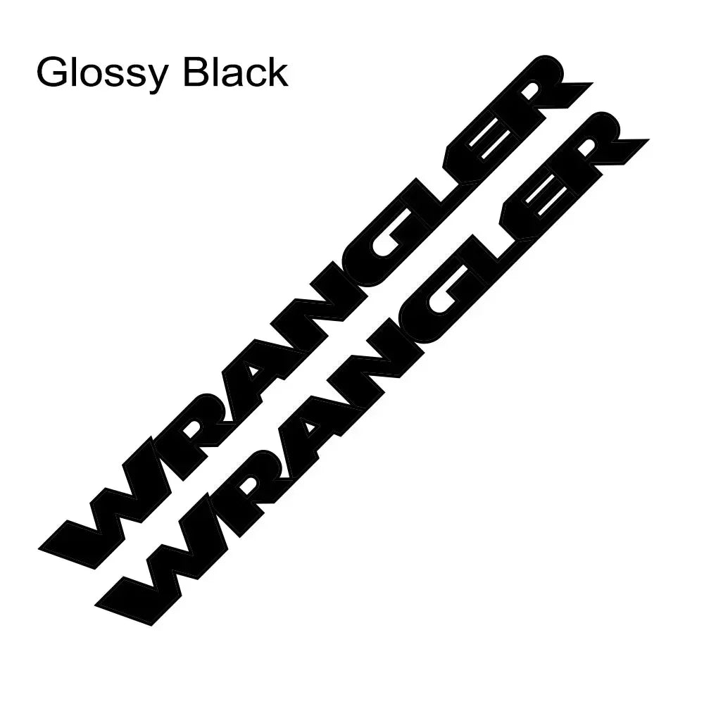 Jeep Wrangler JK JL TJ YJ Hood Vinyl Decal Stickers – 2pc