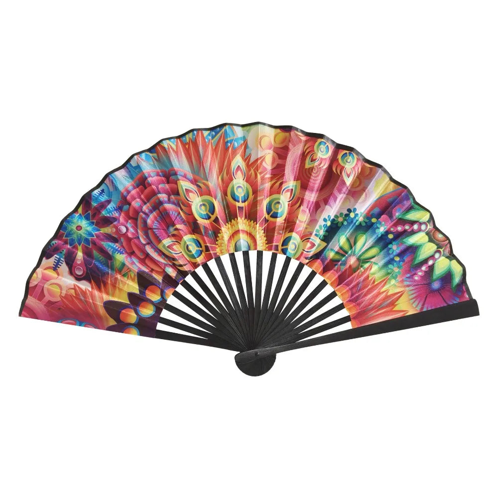 23cm Gradient Folding Kung Fu Fan | Rave, Dance & Costume