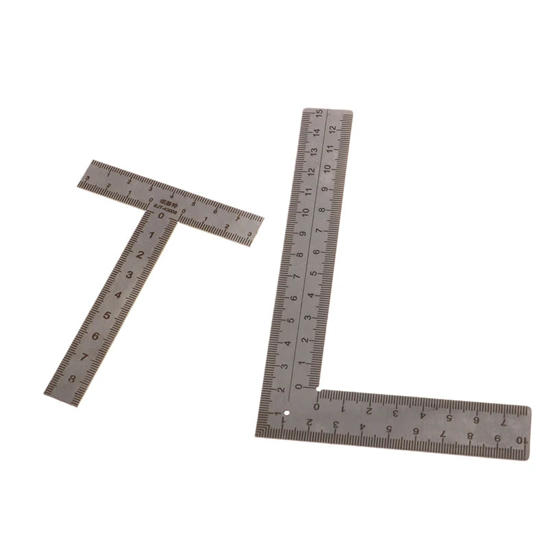 Mini T/L Square Ruler – Stainless Steel 90° Measuring Layout Tool