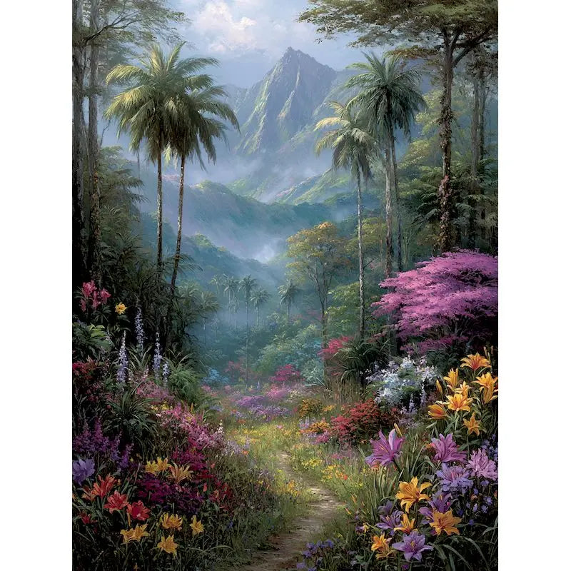 Forest Landscape Paint by Numbers Kit for Adults – 60×75cm