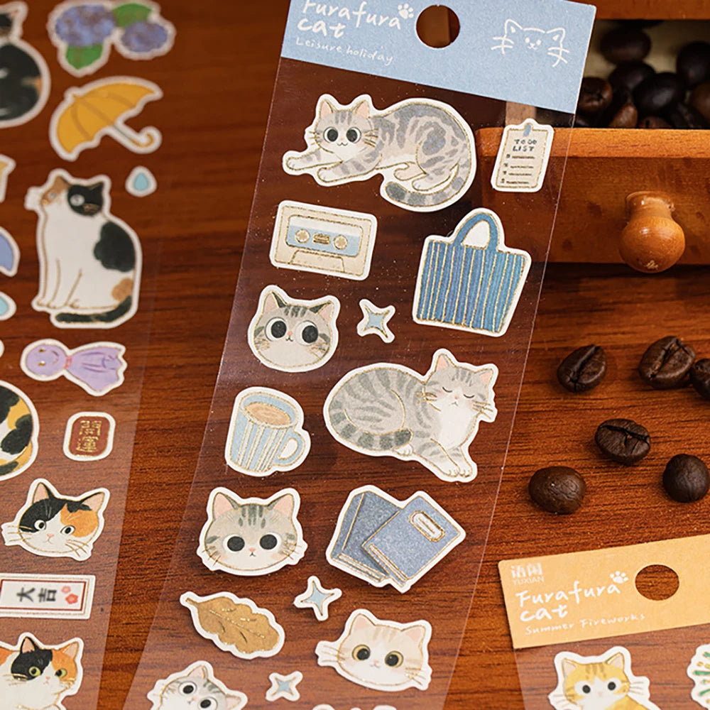Cute Cat Pattern Handmade Account Photo Frame DIY Decoration Collage