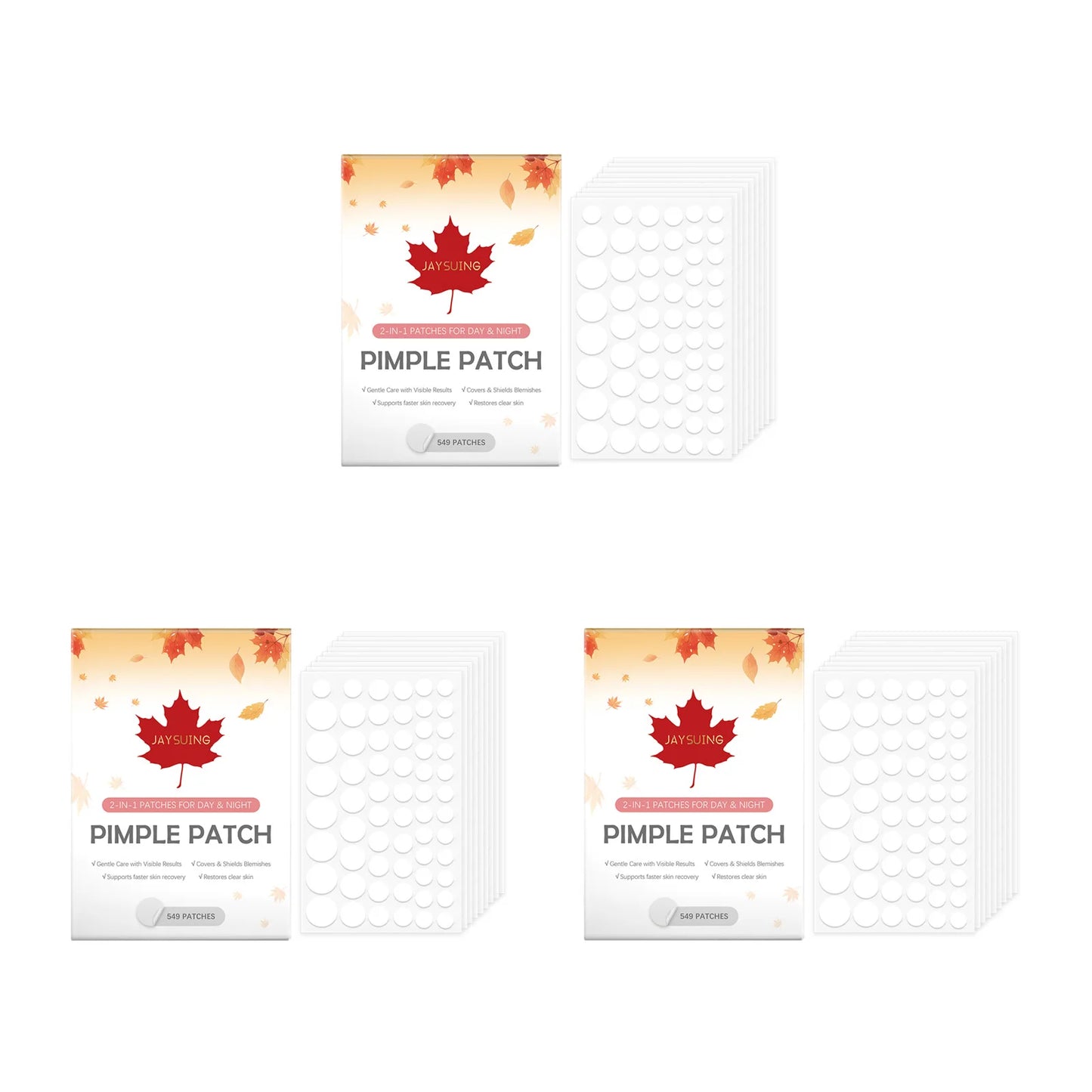 Hydrocolloid Acne Patches 549ct – Invisible Pimple Spot Treatment