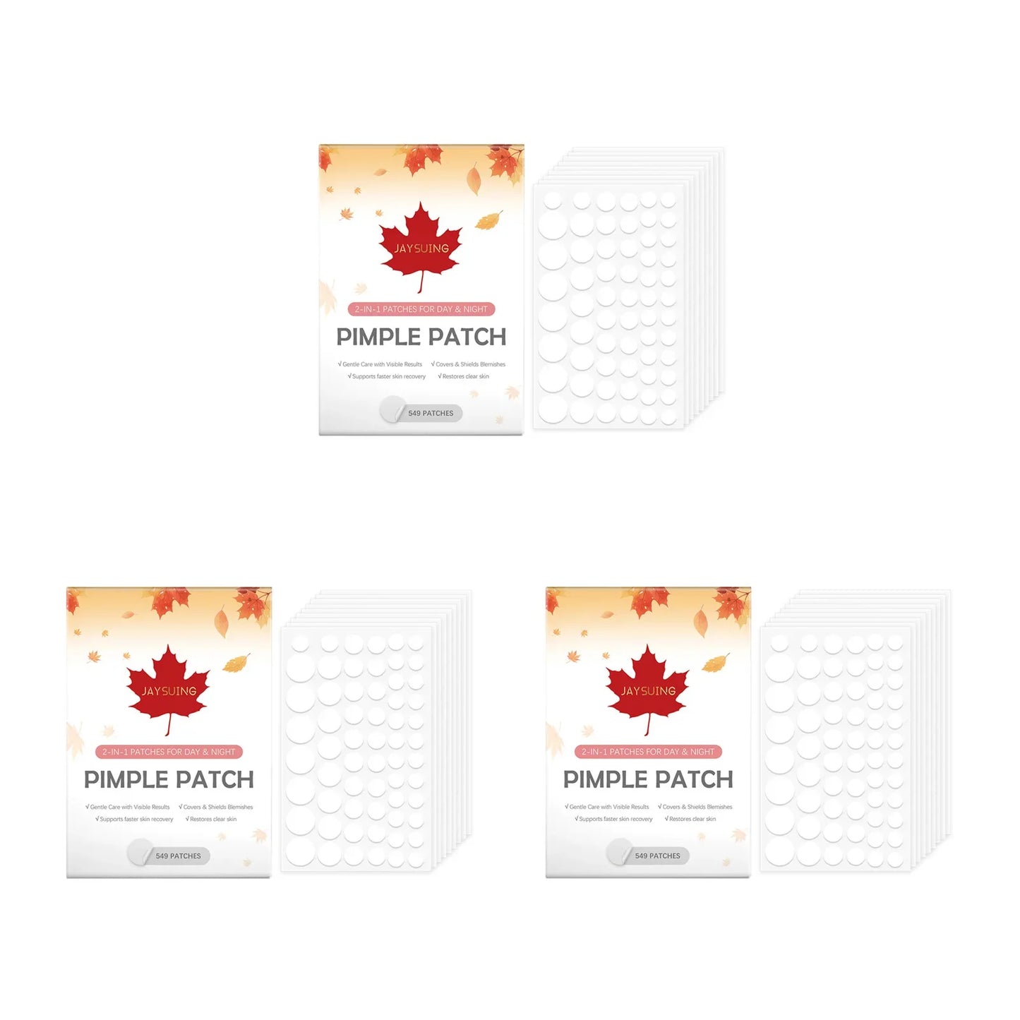 Hydrocolloid Acne Patches – 549 Invisible Pimple Spot Stickers