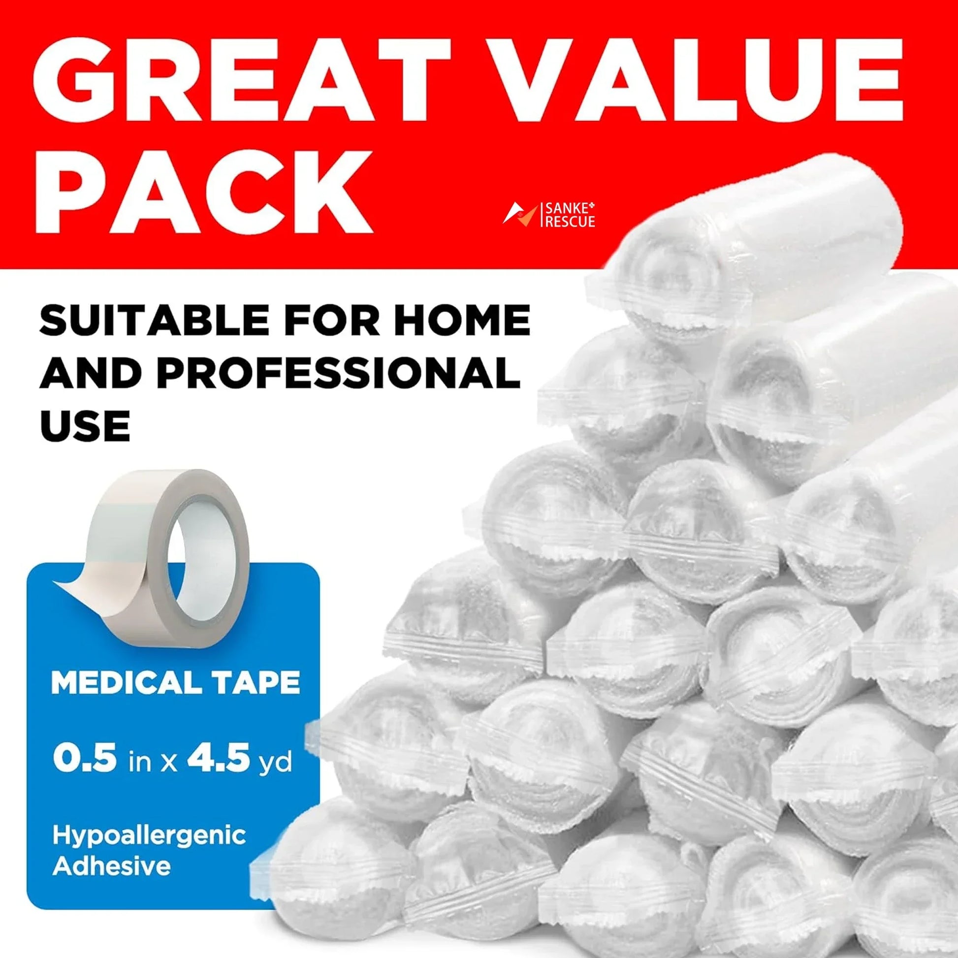 12-24pcs/lot 7.5cmX4.5m Cotton PBT Elastic Bandage Medical Supply Conforming First Aid Gauze For Wound Dressing Emergency Care Peaceful Pleasures Health and Wellness