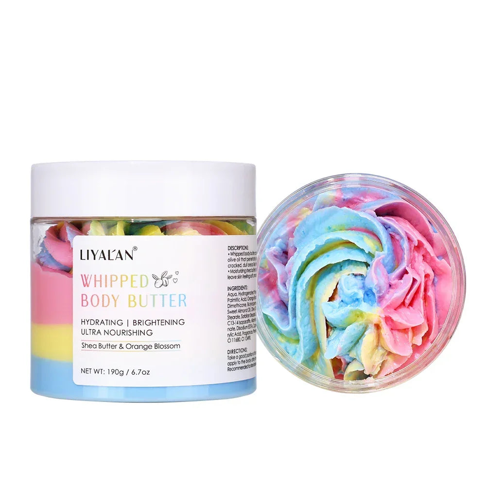 Rainbow Whipped Body Butter – 190g Vegan Moisturizer Peaceful Pleasures Health and Wellness Whipped Body Butter China Mainland 190g