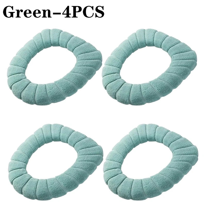 Plush Toilet Seat Cover Cushion – Warm Soft Pad 1/2/4 PCS