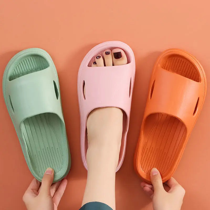 Non Slip Slides Lightweight Open Toe Quick Dry Slippers For Indoor Outdoor Bathroom Beach Summer Indoor Outdoor Eva Slippers Peaceful Pleasures Health and Wellness
