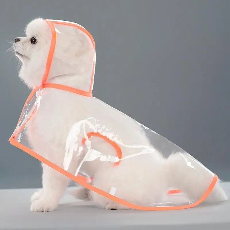 Transparent Waterproof Dog Raincoat XS–4XL | Clear PVC Pet Coat