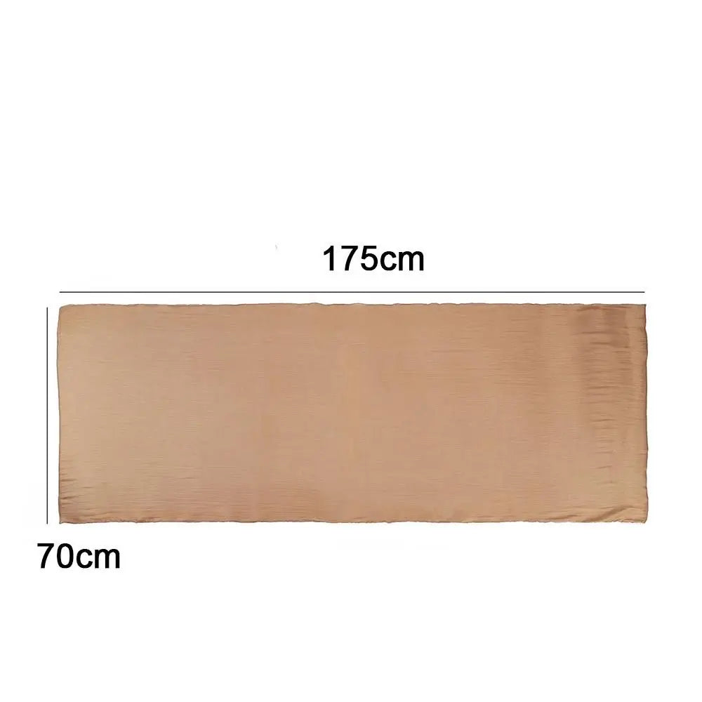 Women's Solid Chiffon Hijab Scarf – Long Lightweight Shawl Wrap