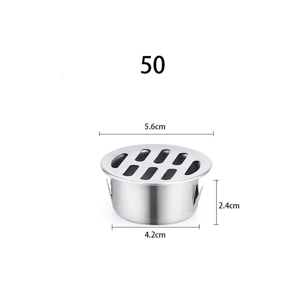 Stainless Steel Floor Drain Balcony Drainage Roof Round Cover Rain