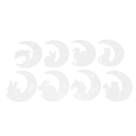 Crescents Moon Mold /set Silicone Mold Resin Starter Kit DIY Crystal Glue Mold 4.7in for Ornaments for Hanging Decorations Peaceful Pleasures Health and Wellness Default Title