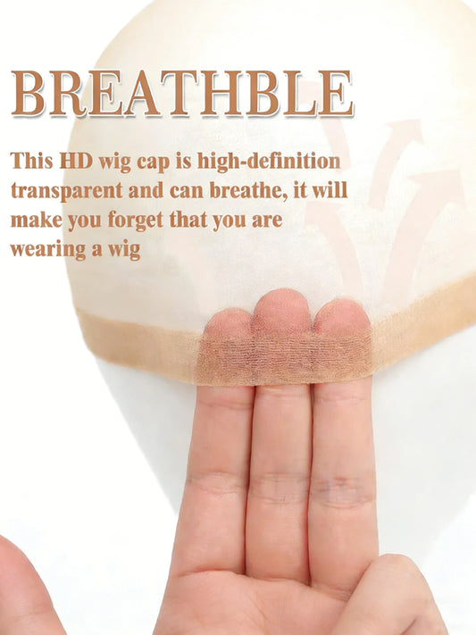 10-Pack HD Invisible Wig Caps for Women | Thin Lace Stocking Caps Wig Caps Peaceful Pleasures Health and Wellness