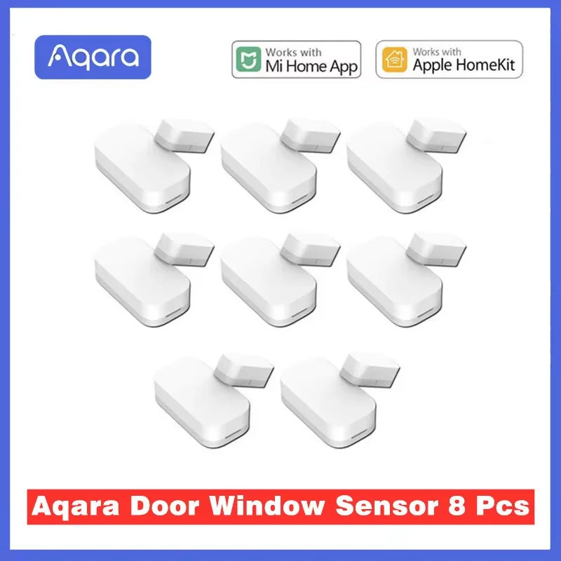 Original Aqara Door Window Sensor ZigBee Wireless Connection Smart Door Sensor Work With Mi Home HomeKit APP For Android iOS Peaceful Pleasures Health and Wellness 8 pcs