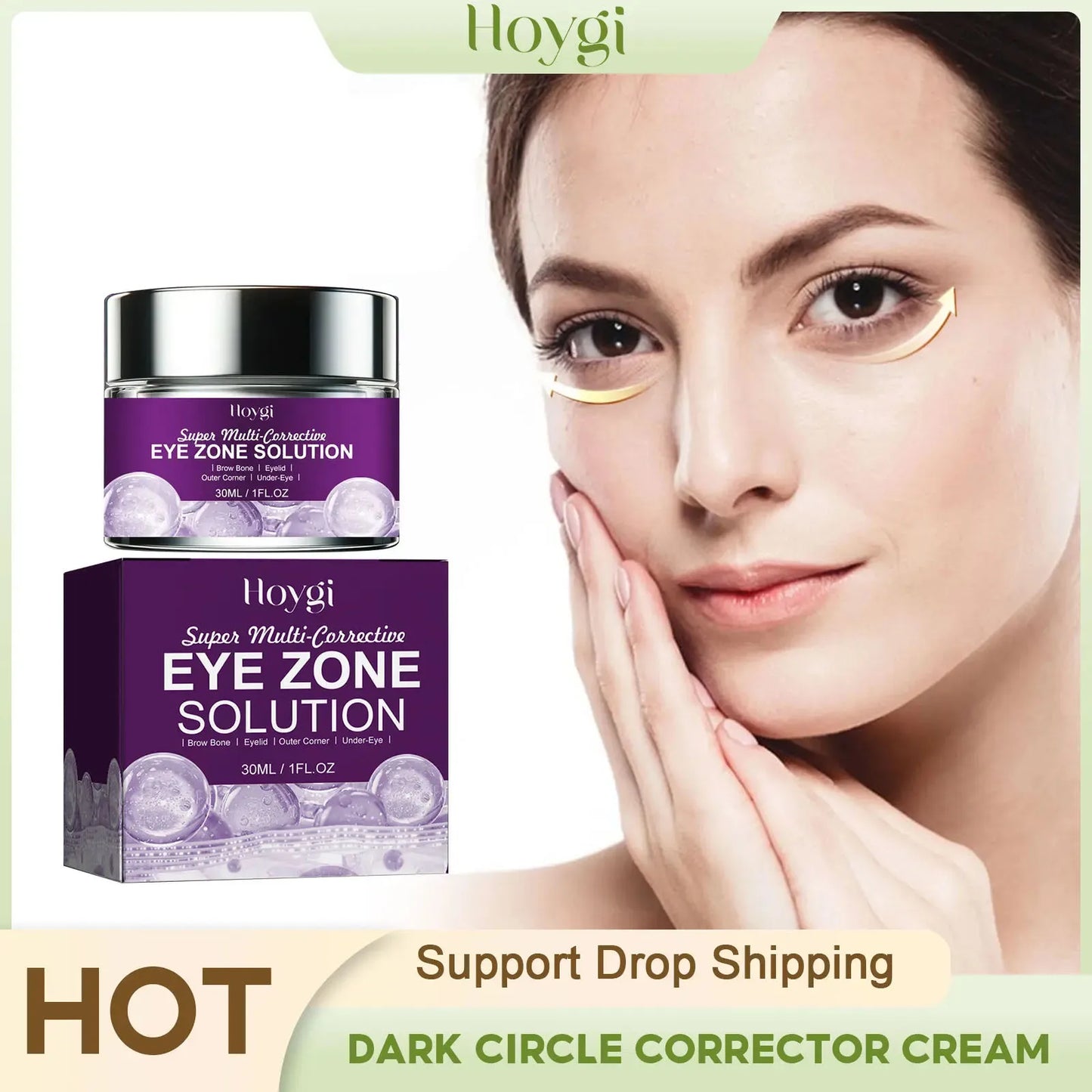 Eye Cream Remove Eye Bags Fade Fine Lines Wrinkle Lifting Firming Anti Puffiness Nourish Dark Circles Corrector Cream Peaceful Pleasures Health and Wellness Default Title