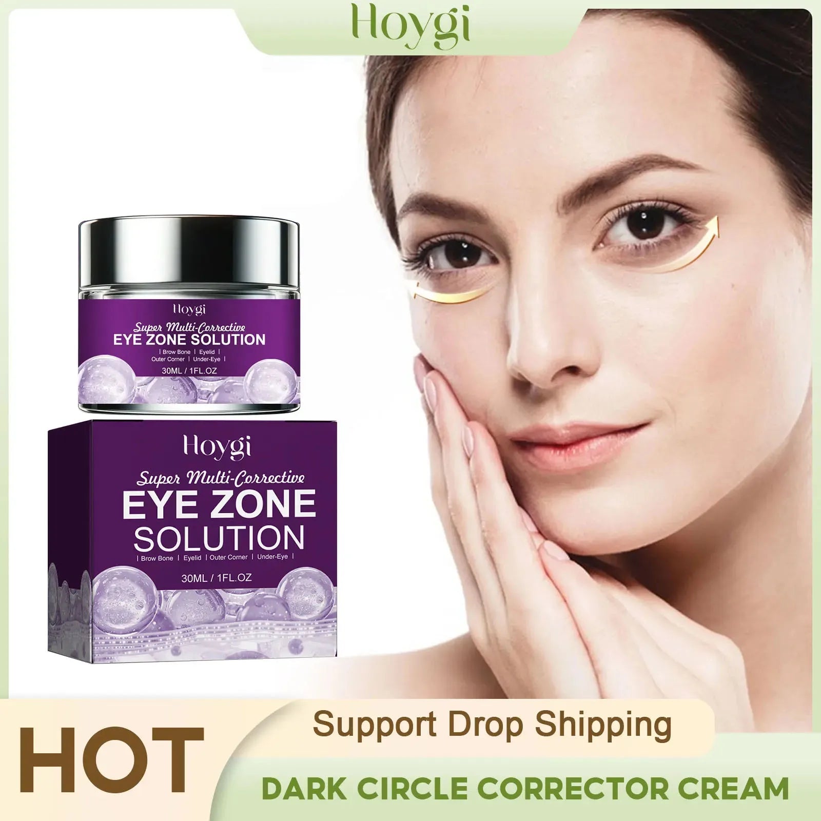 Eye Cream Remove Eye Bags Fade Fine Lines Wrinkle Lifting Firming Anti Puffiness Nourish Dark Circles Corrector Cream Peaceful Pleasures Health and Wellness Default Title
