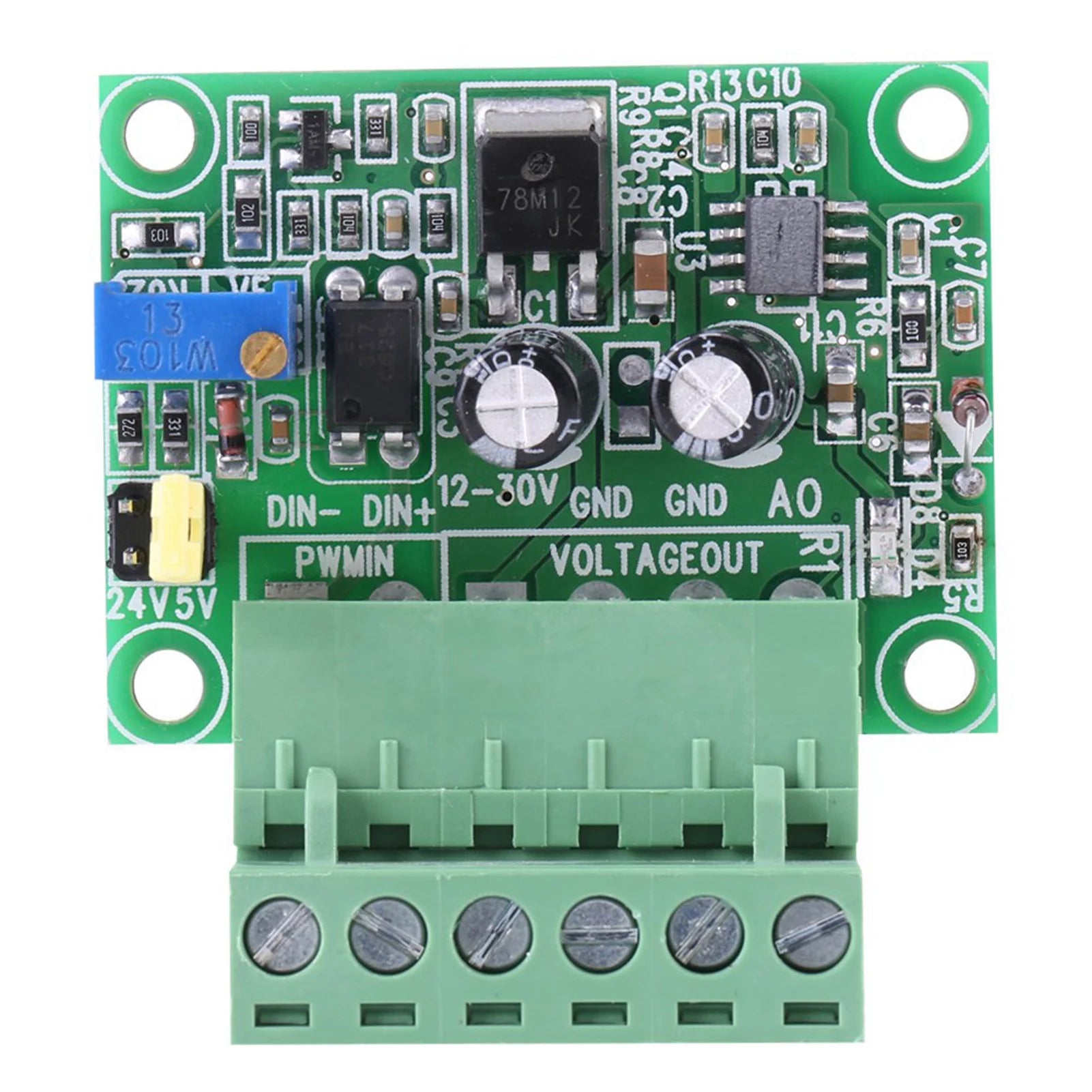 1-3KHZ PWM Signal to Voltage Converter 1-3KHZ 0-10V PWM Signal to Voltage Converter Module Digital Analog Board Peaceful Pleasures Health and Wellness PWM