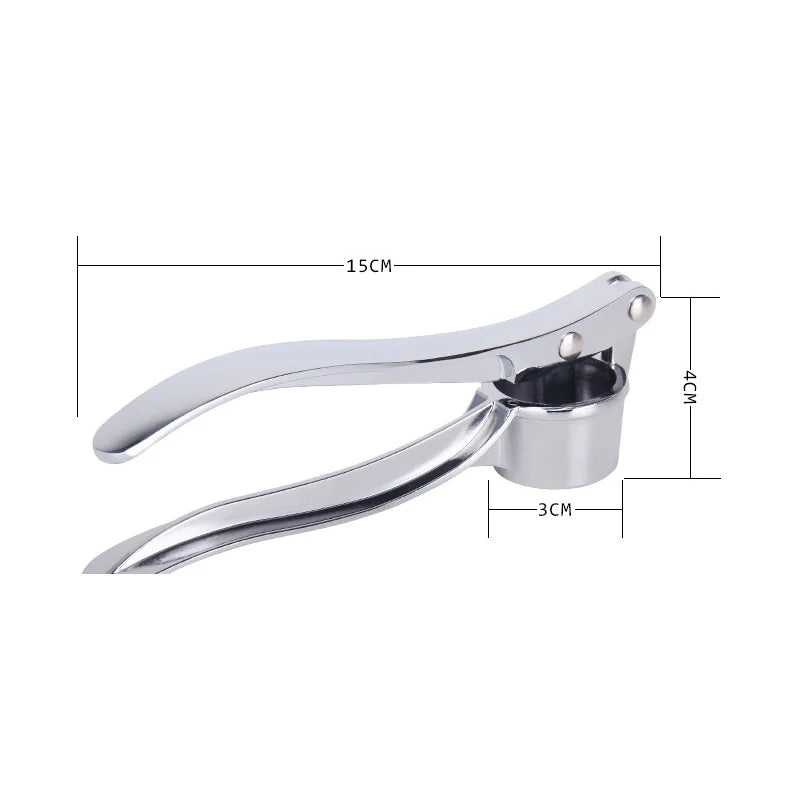 Stainless Steel Garlic Press Crusher & Mincer | Manual Kitchen Tool