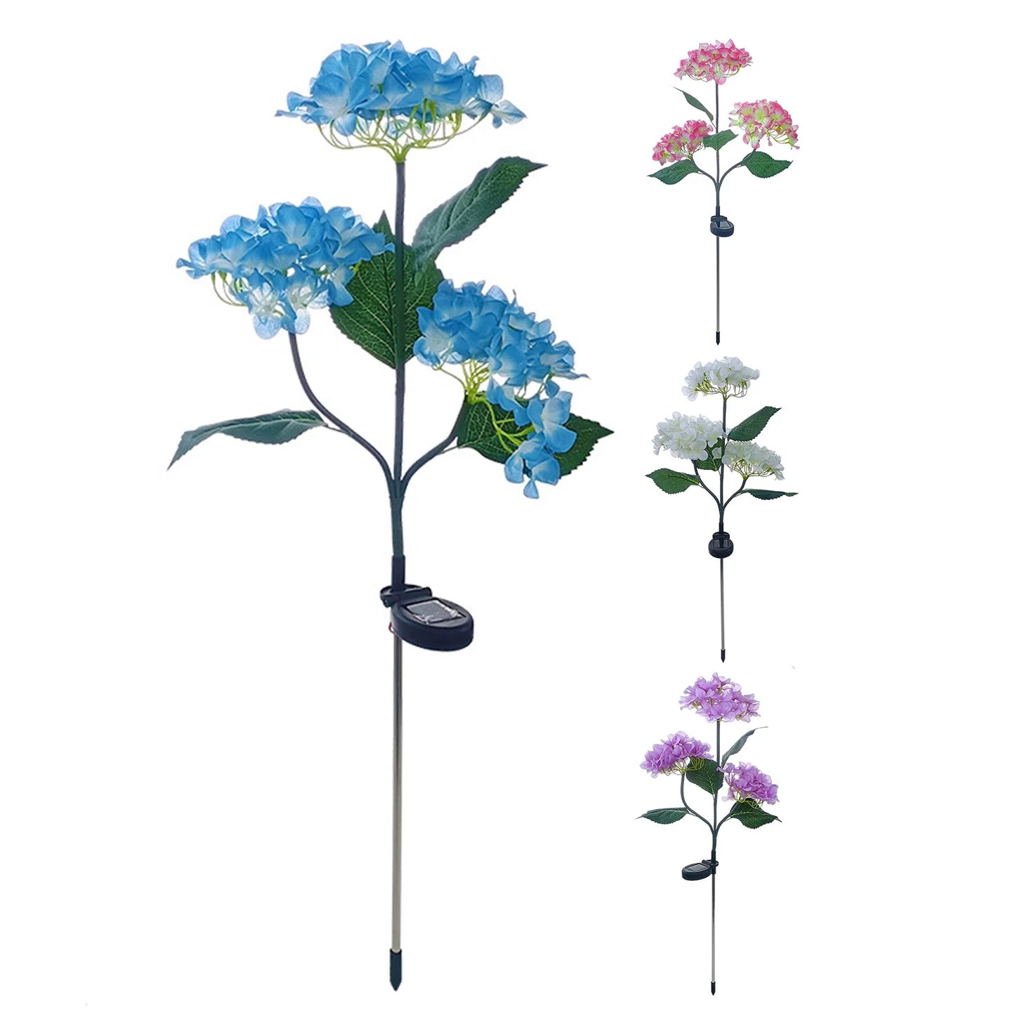 Solar Fairy Hydrangea Lights 10H Lighting Time Garden Lights Outdoor for Garden Pathway Patio Backyard Landscape Decor Peaceful Pleasures Health and Wellness