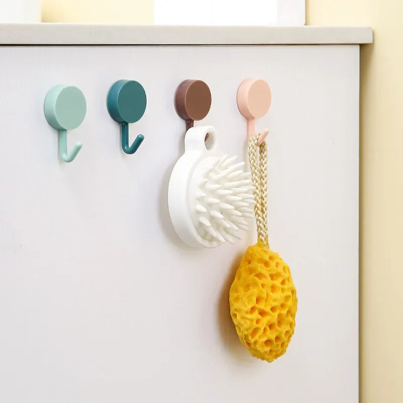 No-Drill Adhesive Wall Hooks 10-Pack | Kitchen & Bathroom