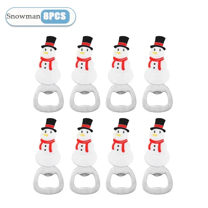 Christmas Magnetic Bottle Opener | Santa Silicone Fridge Magnet