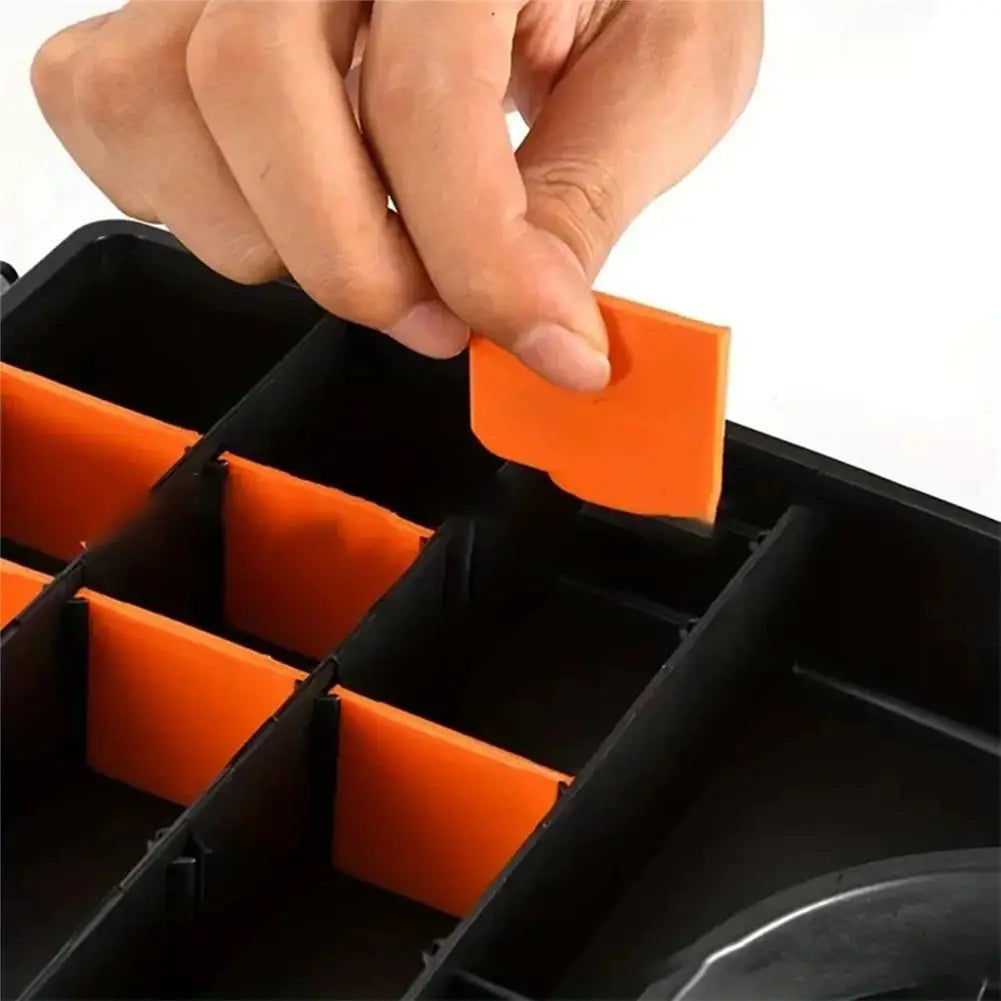 Hardware Parts Storage Box Organizer with Removable Dividers