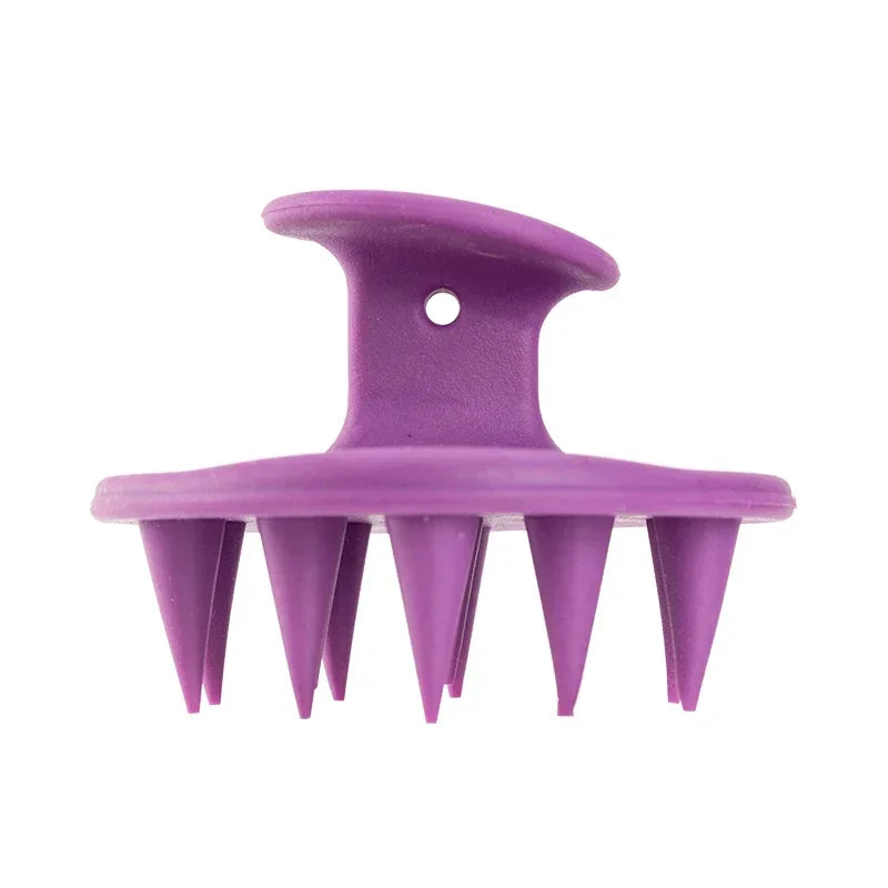 1pcs Hair Brush Scalp Massager for Hair Growth Mold-Free Silicone Scalp Massager Shampoo Brush Scalp Scrubber Exfoliator Tools Peaceful Pleasures Health and Wellness Purple