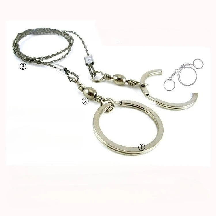 Portable Wire Hand Saw | Stainless Steel Survival Camping Saw