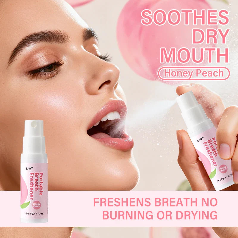 Alcohol-Free Oral Breath Spray – Mint, Peach & Grape Flavors