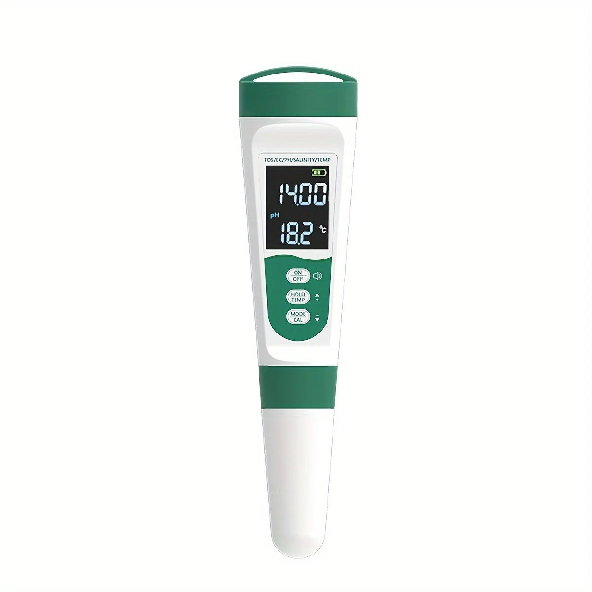 5 in 1 Digital Water Quality Tester for Drinking Water Aquariums Pools, PH Salt Temp TDS & EC 0-9990PPM LCD Meter Water Tester Peaceful Pleasures Health and Wellness White