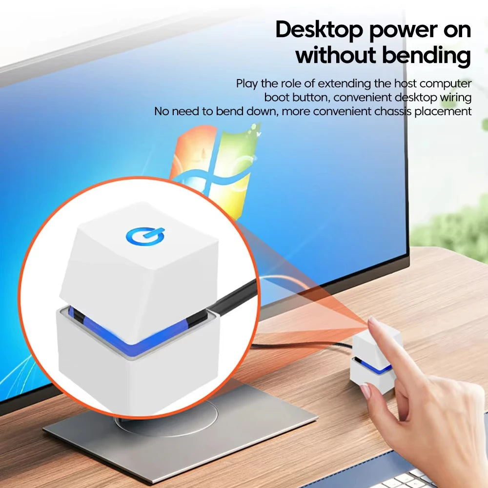 PC External Power Switch Blue LED | ATX Motherboard Cable