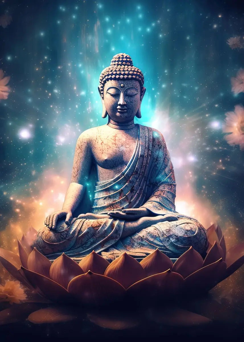 Buddha Zen Meditation Canvas Wall Art | Peaceful Nature Decor