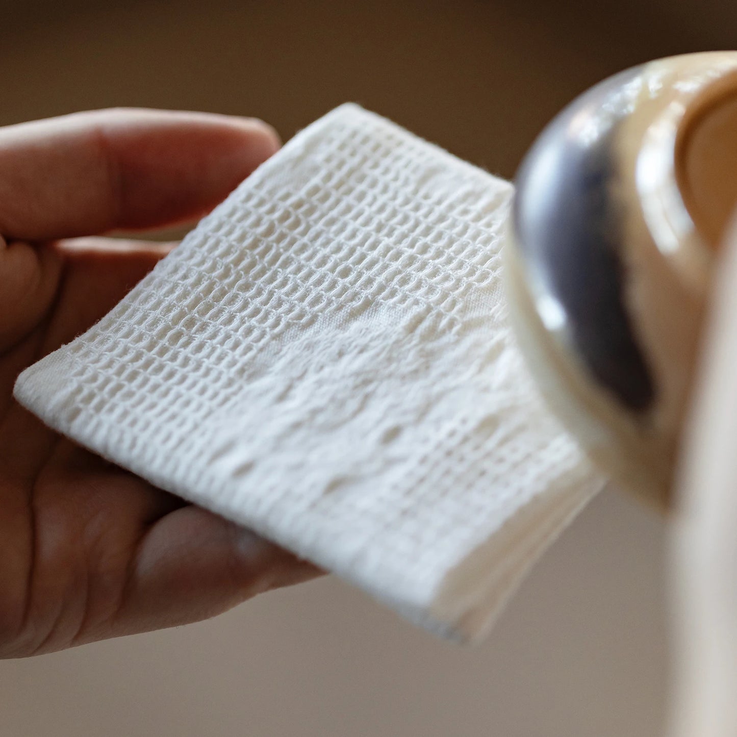 Handmade Cotton Linen Tea Towel | Double-Sided Absorbent Mat